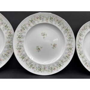 Vtg Johann Haviland Forever Spring 8" Desert Plates Bavaria Germany (Set of 4)